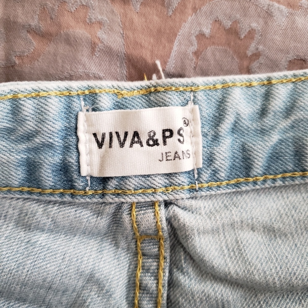 VIVA & PS Jeans Denim Shorts - Picture 2 of 8